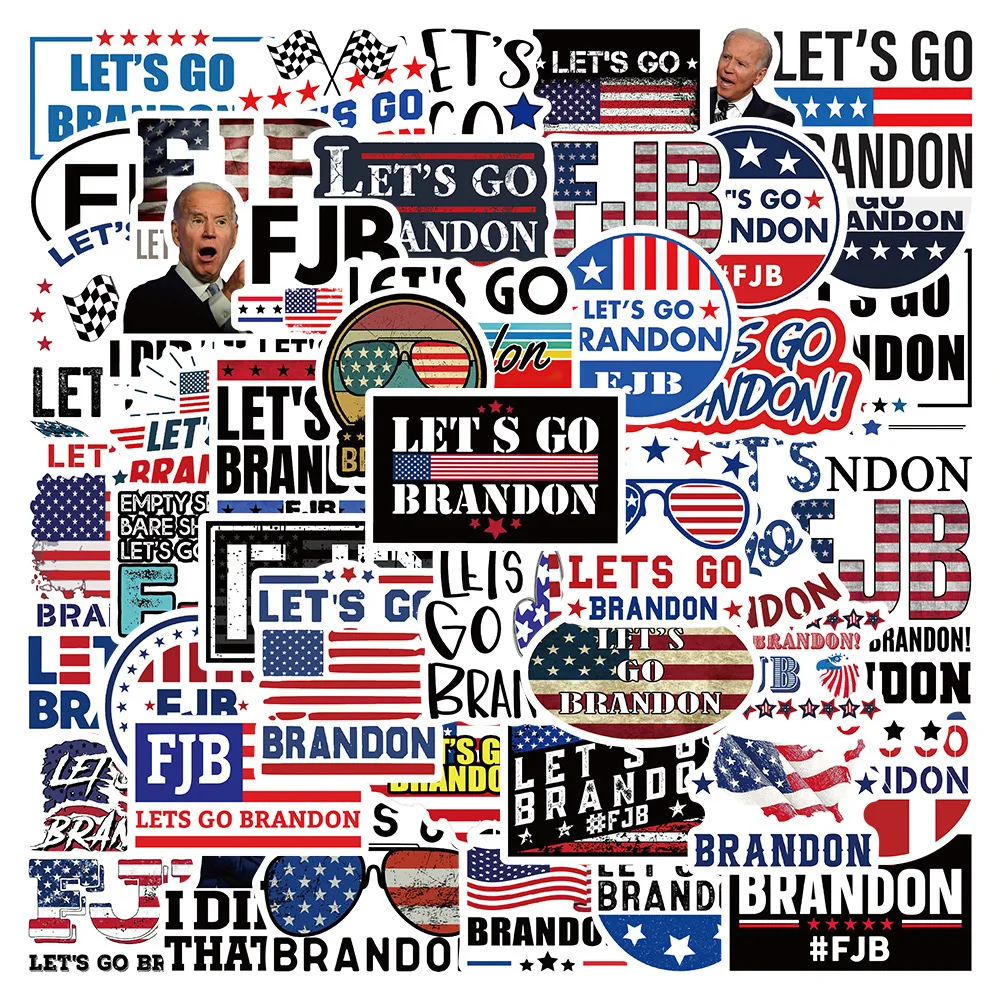 10/30/50PCS President Biden let's go brando Stickers Fridge Guitar Laptop Motorcycle Luggage Skateboard Graffiti Cool Sticker