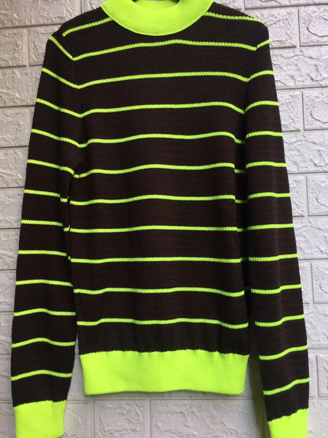 

Autumn 2019 New Color Stripes Long - Sleeved Sweater Women O-Neck Pullovers Clothes Women Black Sweater Women