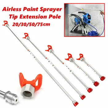 

2020 New Style New Airless Paint Sprayer Spray Gun Tip Extension Pole Rod Length 20 30 50 75 cm