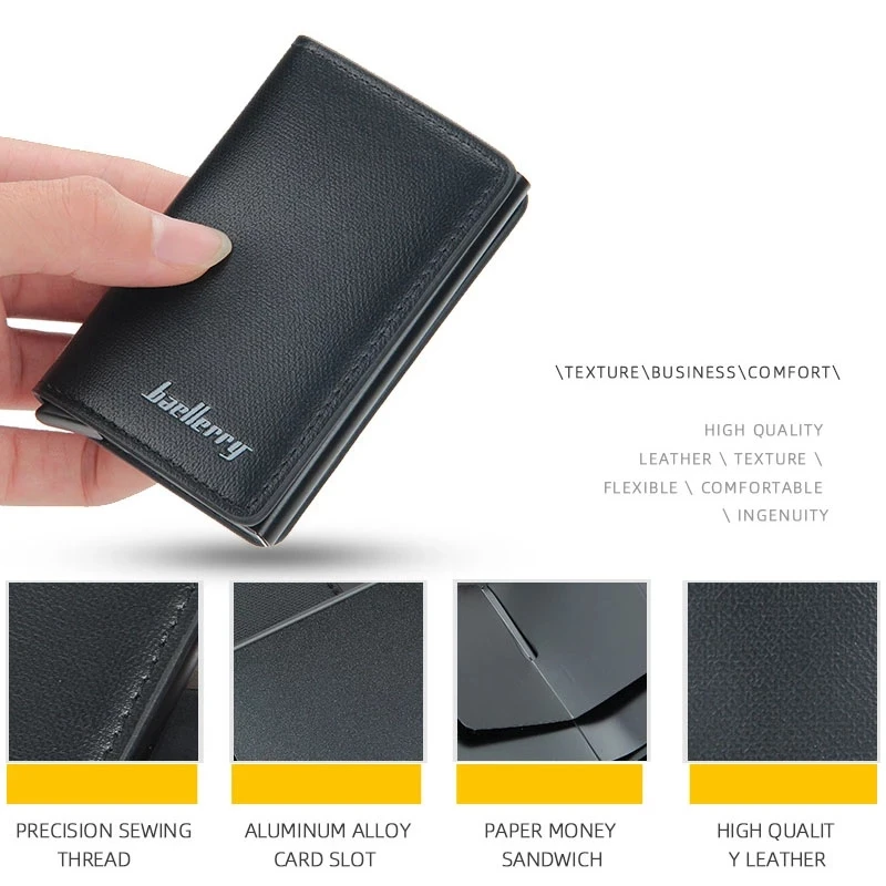 비즈니스 스마트 안티 RFID 차단 ID 신용 카드 소지자 수호자 카드 케이스 알루미늄 상자 슬림 남성 여성 지갑 카드 소지자 지갑