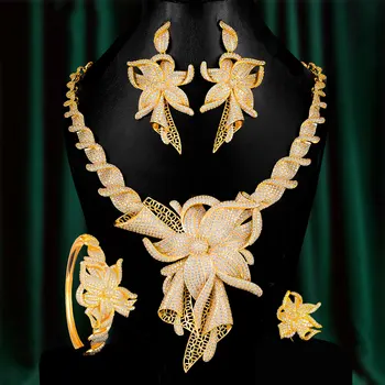 

GODKI Famous Brand Charms Lariat Choker Luxury Statement Dubai Jewelry Sets For Women CZ Zircon Wedding Bridal Jewelry Sets 2019