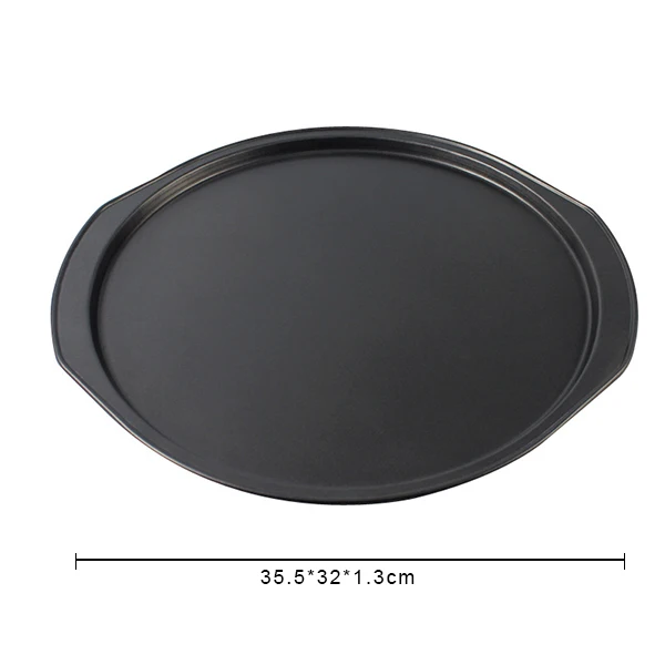 Carbon Steel Non-Stick Pizza Pan Round Deep Dish Oven Tray Homemade Pizza Baking 