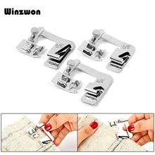 3 шт. домашняя швейная машина лапка свернутый подол ноги набор для Brother Singer Janome Babylock для швейных машин juki аксессуары