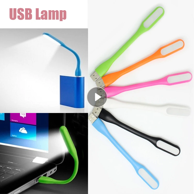 Mini lámpara de LED USB brillante, Flexible, portátil, lectura de teclado de ordenador, Notebook, de ordenador|Luces de lectura| - AliExpress