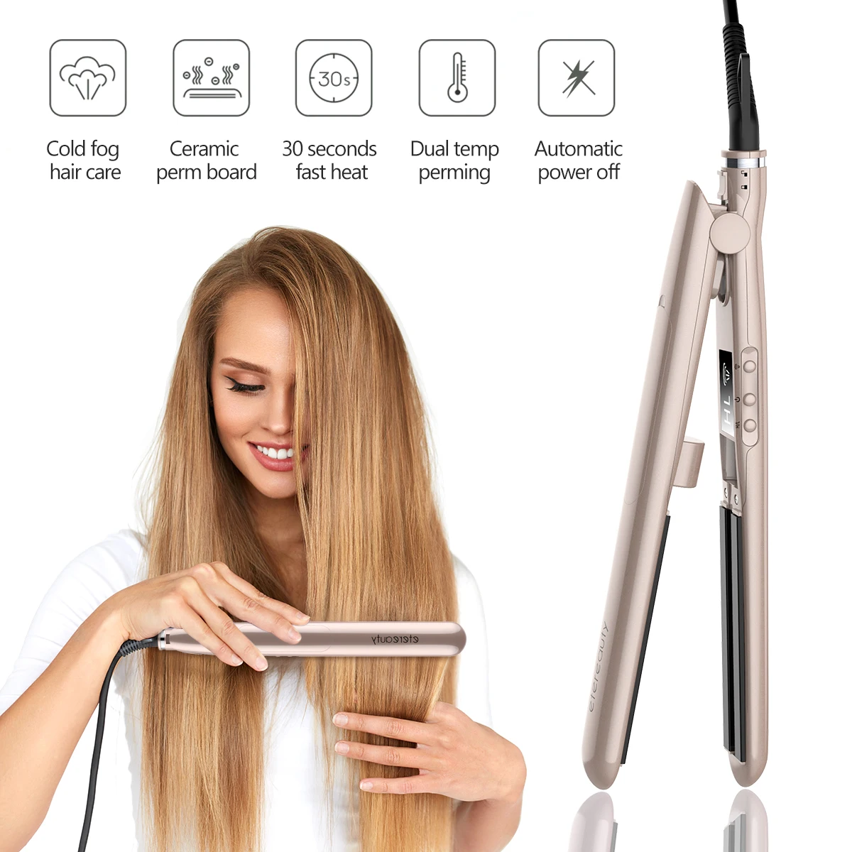 ETEREAUTY выпрямитель для волос профессиональная машинка для стрижки волос Стиль чайник Инструмент
