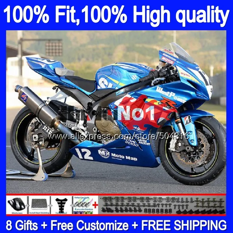 Инъекции для SUZUKI GSXR 750 600 GSXR750 K11 18MC. 0 GSXR600 2011 2012 2013 для детей 11, 12, 13, 14, 15, обтекатель завод - Цвет: No. 1