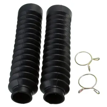 

2Pcs 205x42mm Motorcycle Rubber Front Fork Cover Dustproof Durable Protector Gaiters Shock Absorber Boots Motorcycle Accessories