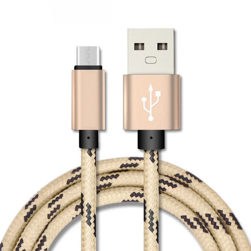Micro Дата-кабель USB кабели 5V1. 5A Быстрая зарядка для сотового телефона 1 м нейлоновый провод Android передачи данных зарядный кабель шнур