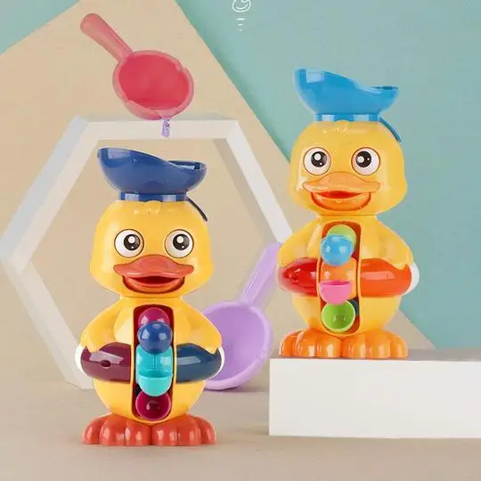 Детская игрушка для ванны утка с водяным колесом | Дом и сад