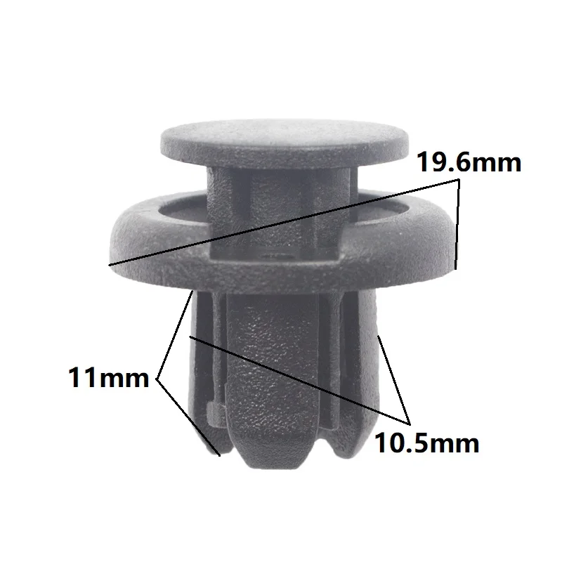 

Встроенное отверстие 10,5 мм, автоматическая фиксация бампера, зеркальные заклепки