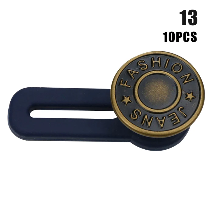 10pcs Jeans Retractable Button Adjustable Detachable Extended Button for Clothing Jeans XHC88