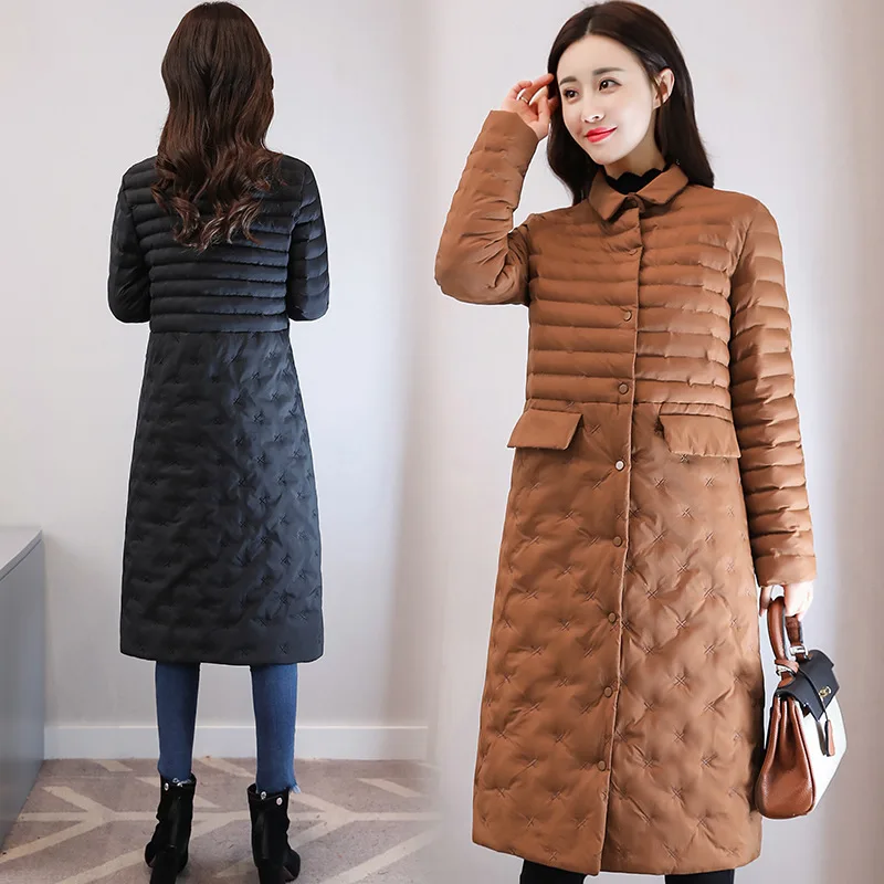 

Cotton-padded Clothes Women's Mid-length Korean-style 2017 Winter New Style Slim Fit Versatile Cotton-padded Jacket Fashion Ligh