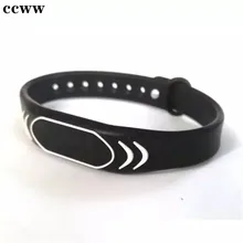 5 cores selecionar 125khz impermeável pulseira de silicone ajustável keyfobs token rfid em4100/tk4100 tag piscina chave