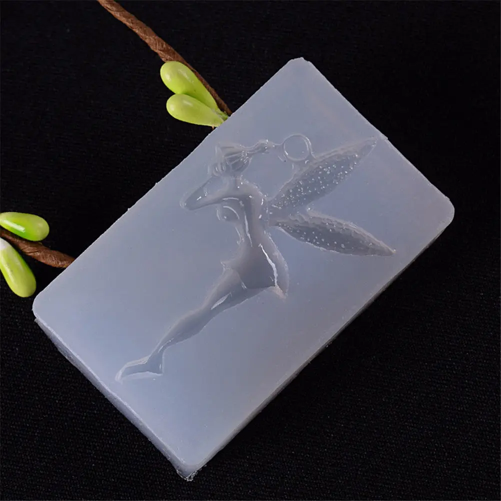 Angel Girl Fairy Shape Craft Jewelry Key Chain Making Mold Epoxy Resin Mold Craft Silicone Mould DIY Resin Decorative