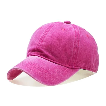 

Unisex Baseball Cap Men Washed Cotton Hat Solid Color Parent-Child Caps Men Women Casual Hats Snapback Adjustable Baseball Cap