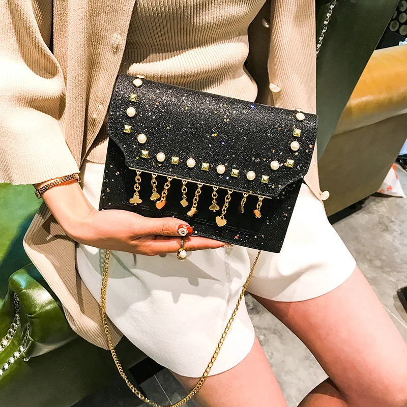 

New Arrival Bag Women's 2018 New Style Korean-style-Style Fashion Mini CHIC Shoulder Bag Versatile Chain Over-the-shoulder Bag