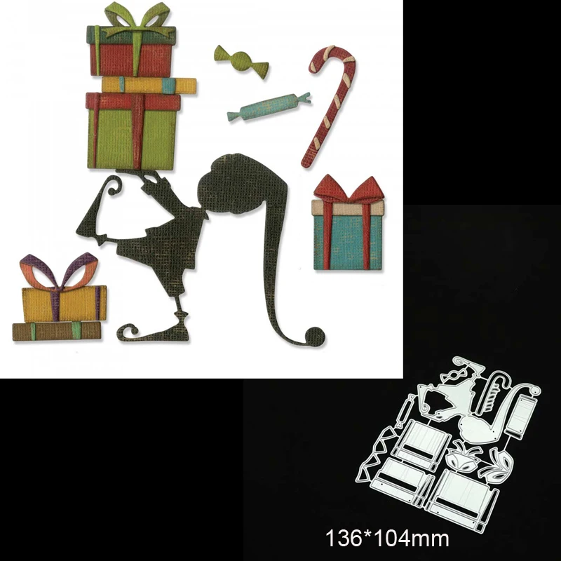 2055 Chrismtas Gift Cutting Dies