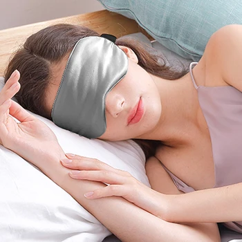 

Sleeping Eye Mask Natural Silk Eye Mask Sleeping Aid Aviation Eyeshade Cover Shade Eye Patch Soft Portable Blindfold Travel