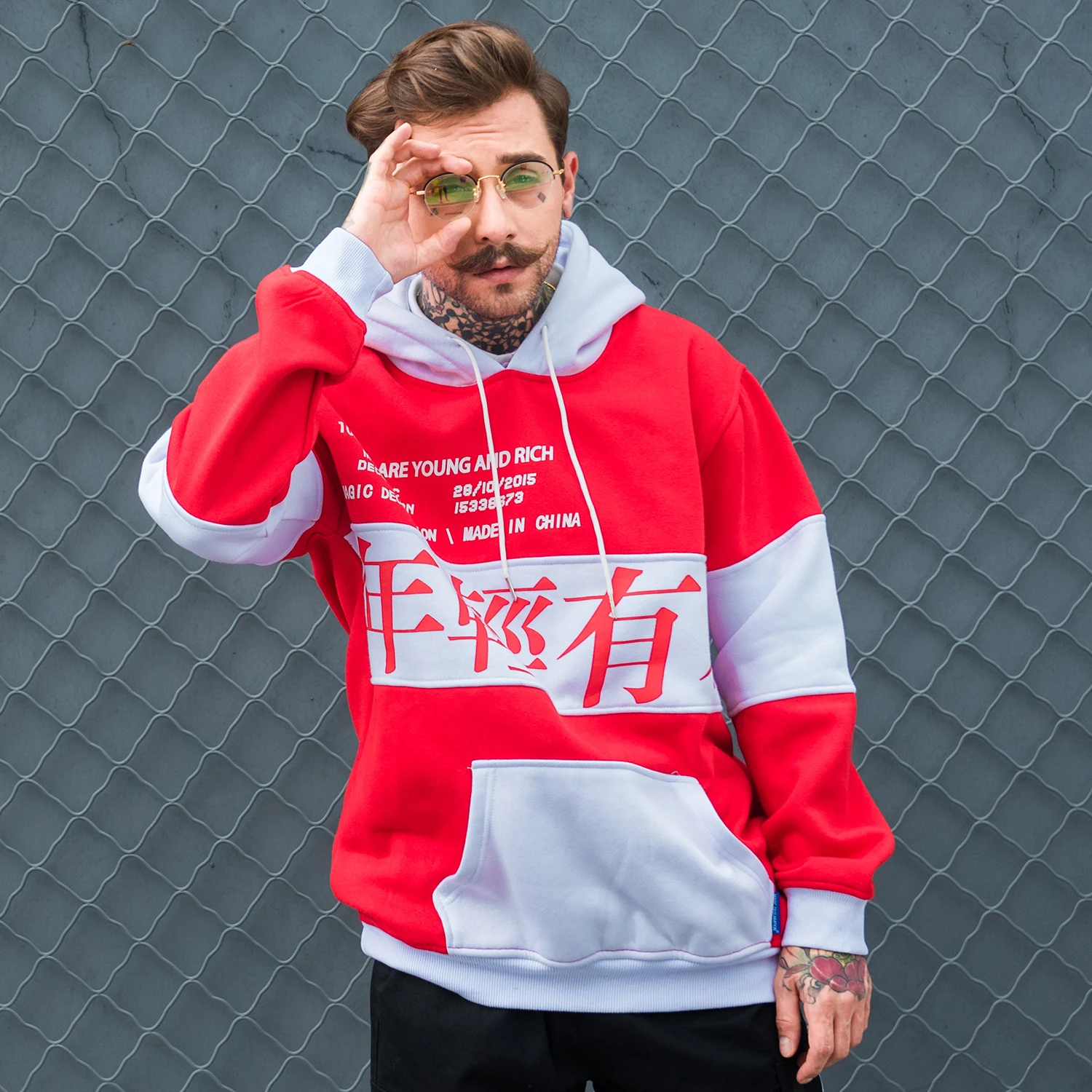 Aelfric Eden цветные мужские толстовки с капюшоном с буквенным принтом Harajuku Повседневный хлопковый пуловер модная уличная одежда толстовки