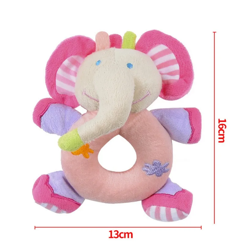Детские погремушки игрушки из мультфильма для маленьких животных Колокольчик погремушка в виде собаки на возраст от 0 до 12 лет игрушка месяцы Обучающие ресурсы