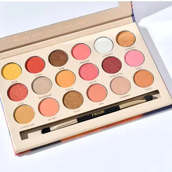 

18 Color Eye Shadow Palette Pearlescent Brush Eye Shadow Polarized glitter powder eyeshadow palette makeup cosmetics TSLM2
