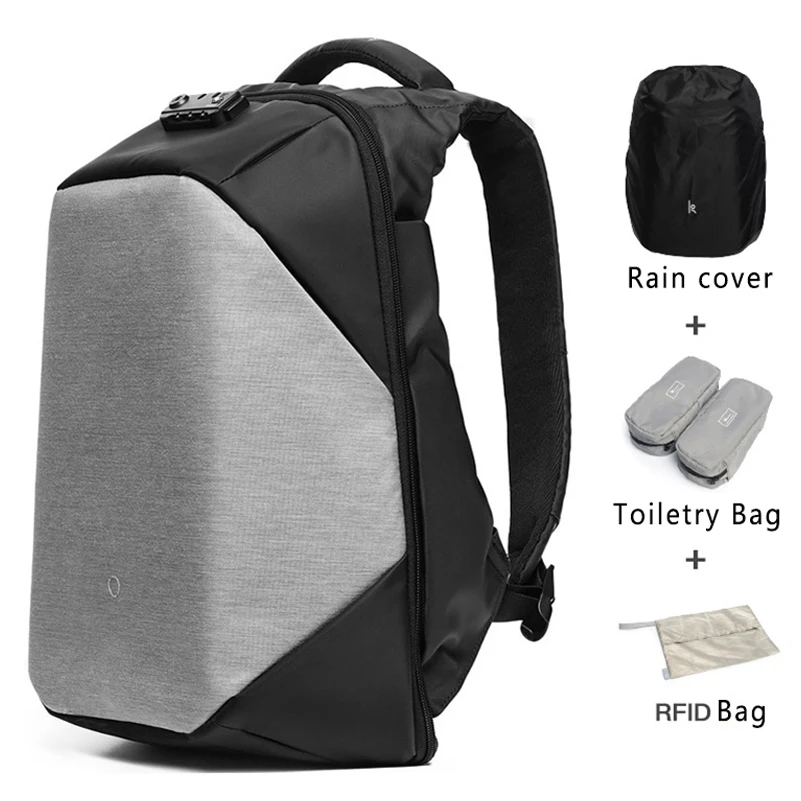 

Men Backpacks Large Capacity USB Charging Waterproof Anti-theft Fit for 15.6 inch Laptop Business Casual Travel style Backpacks