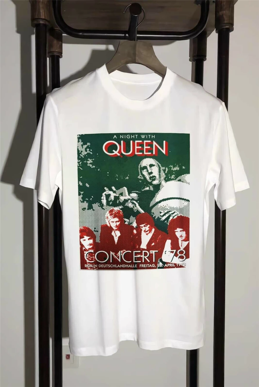 Футболка queen Concert Берлинская Германия 1978 хит продаж размер S-2Xl лучшие