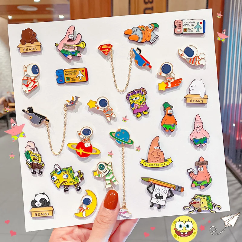 Японская Kawaii брошка мультфильм с цепочкой билет астронавта аниме персонаж из