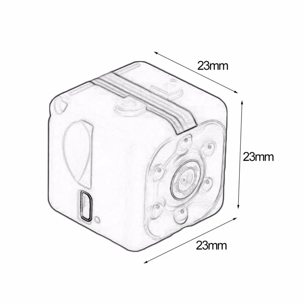 SQ11 мини Камера 1080P для подводной съемки на глубине до мини инфракрасная камера с режимом ночного монитор для зрения скрытый SQ11 небольшой камеры DV камера с видеозаписью