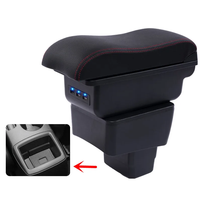 Подлокотник для Mazda CX-3 CX 3 CX3 подлокотник с интерфейсом USB подзарядки контейнером