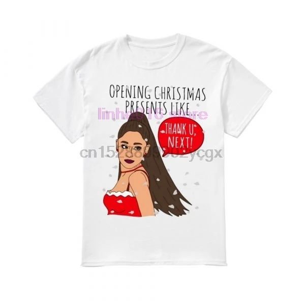 Брендовая мужская рубашка Ariana Grande Christmas Thank U Next shirt