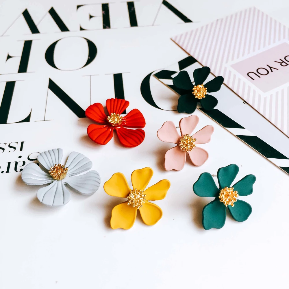 Мульти Цвет s Цвет позолоченные серьги-гвоздики, аксессуары Серьга Кулон Цепочки и ожерелья компоненты ювелирных изделий Diy ручной работы Материал 6 шт