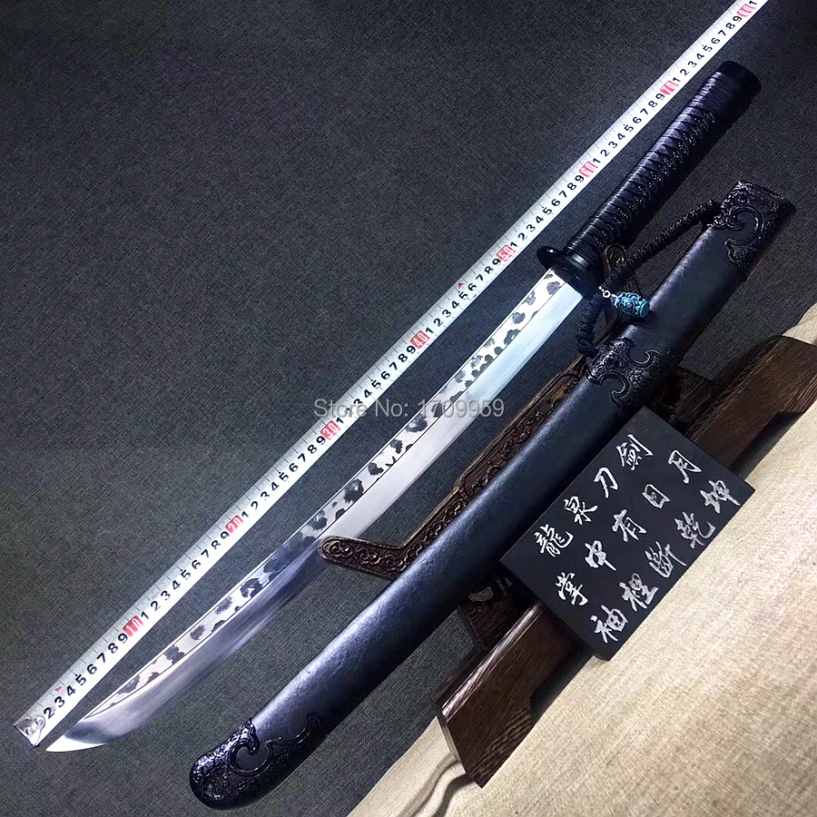 Chinese KungFu Battle Waist Knife Saber Strong High Manganese Steel Blade Sharp WuShu Broadsword Dao Sword