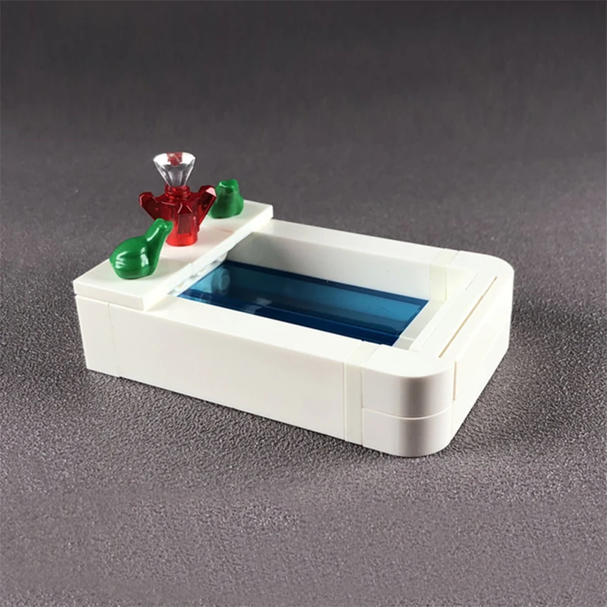 Single Legoeds City Figure Accessories Home Scene Bathroom Bath Tub Building Blocks MOC Brick Children DIY Kit Toy Gift (2)