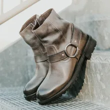 Мужская прогулочная обувь; очаровательные мужские ботильоны на молнии с пряжкой и ремешком; мужские кроссовки в стиле ретро на низком каблуке из искусственной кожи; модные уличные кроссовки; размер 50