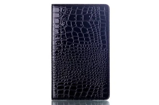 black Роскошный защитный чехол-подставка с крокодиловым узором для samsung Galaxy Tab S 8,4 T700 T705 SM-T700 SM-T705 8," чехол для планшета+ пленка - Цвет: black