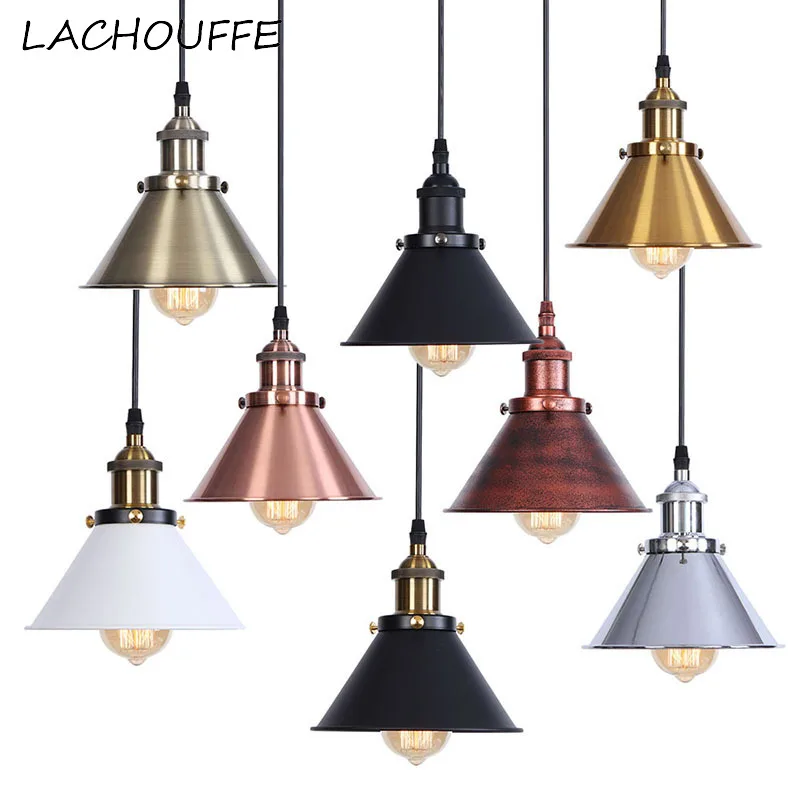 

Industrial Led Pendant Lights Vintage Loft Hanging Lamp for Coffee Restaurant Bar Kitchen Retro Decor Luminaire Suspension E27