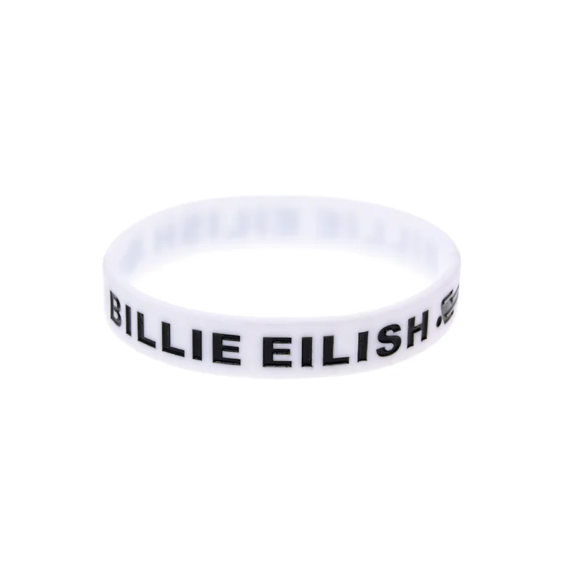 OBH 2 шт Billie Elilish Debossed силиконовый браслет для музыкального концерта