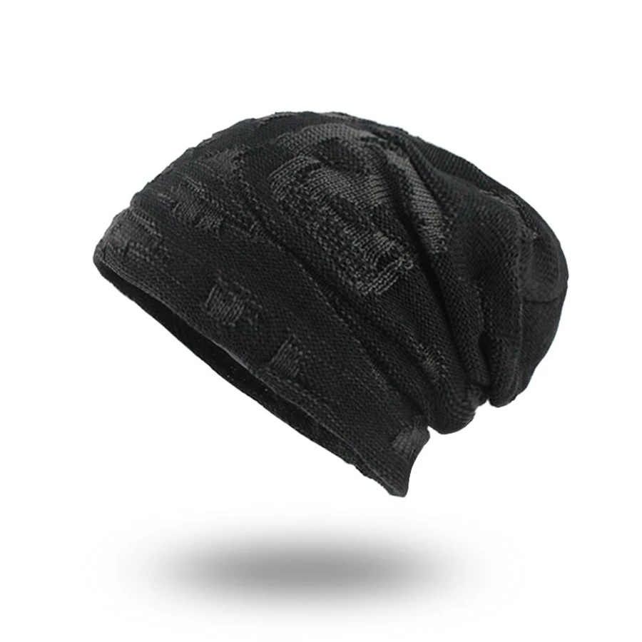 Мужские зимние вязаные шерстяные шапки для женщин, шапочки Skullies, теплые уличные лыжные шапочки, шапка с черепом, повседневная черная шапка с черепом