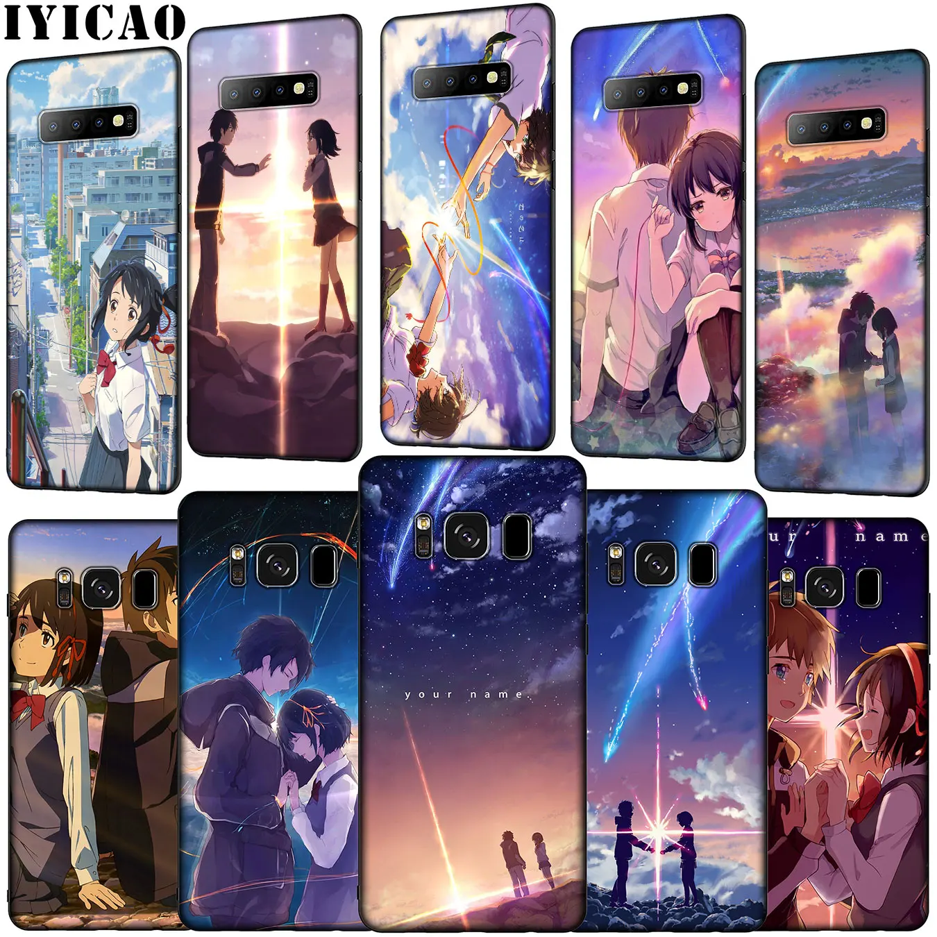 IYICAO Your Name Anime Soft Silicone Phone Case for Samsung Galaxy S20 Ultra S10 Lite S9 S8 Plus S6 S7 Edge S10e Cover |