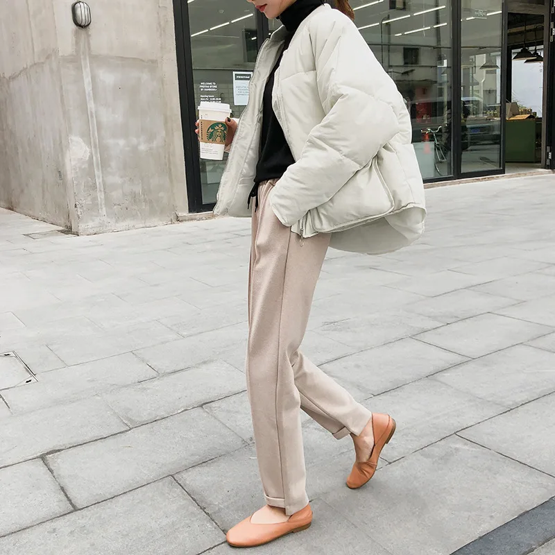 

Down Coat Women's Winter 2018 New Style Students Loose-Fit Short Cotton Overcoat Women's Warm Cotton Coat Fashion