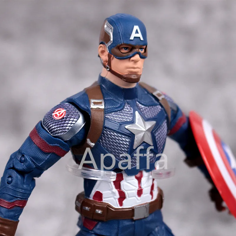 Marvel Мстители Капитан Америка Железный человек Тор военная машина Капитан Marvel обновление Аниме ПВХ Коллекционная фигурка