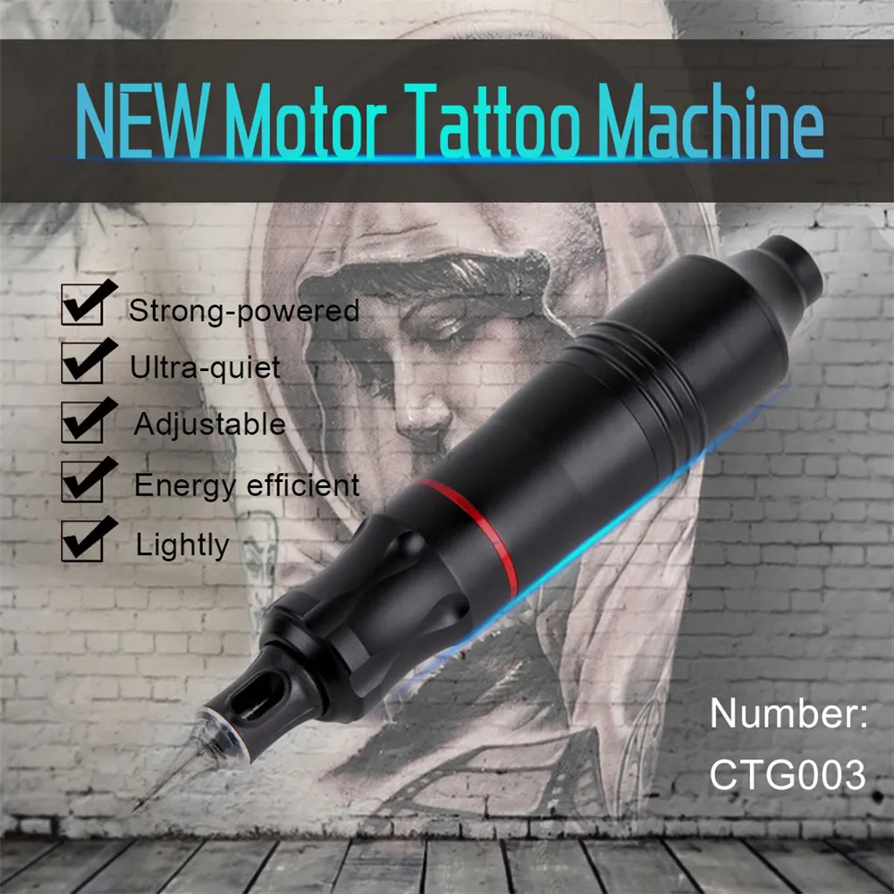 Tattoo Gun rotary Tattoo Machine Tattoo Pen tatoo machine for eyebrow permanent makeup with Swiss Motor Make up Guns Supplies