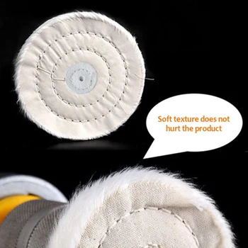 

Drill 7 Pieces Buffing Wheel Polishing Mop Pads Buffer Polish Wood Metal Tool