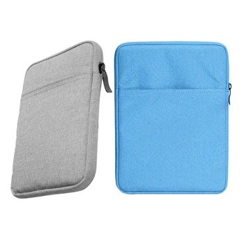 

2x 6 Inch Ebook Shockproof Sleeve Tablet E-Reader Bag for Amazon Kindle Paperwhite 4/3/2/1 Voyage Kpw3 Light Gray & Blue
