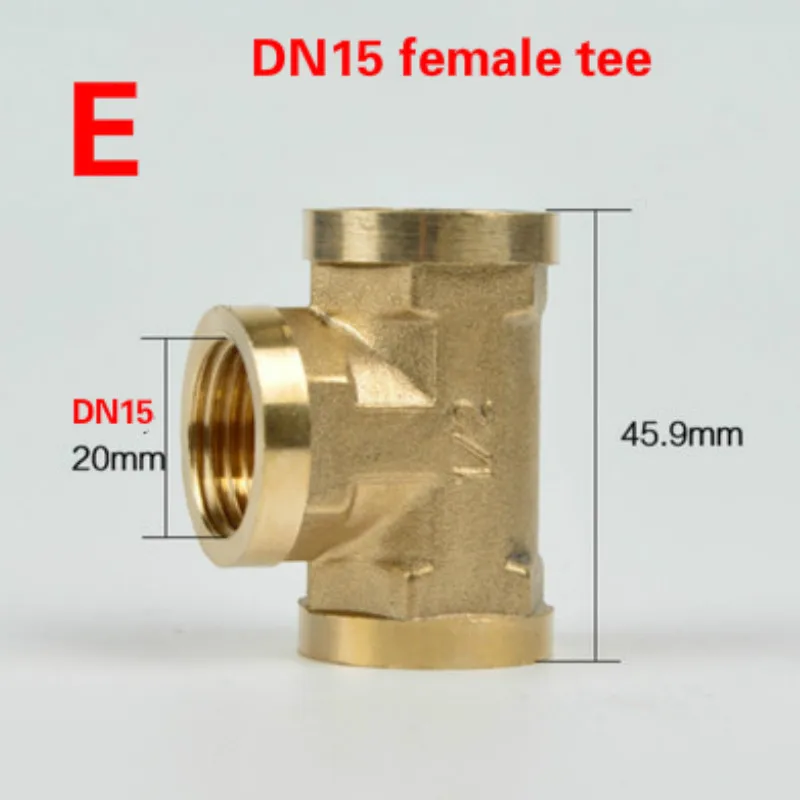 DN20/25 3/4 way медные фитинги 4 Way hose Трубчатый Адаптер conector Женский Мужской резьбовой выключатель давления насоса аксессуары