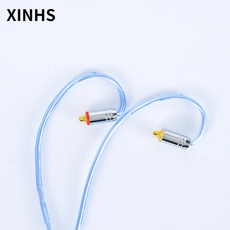 Cabo de Substituição para Fones de Ouvido Torcido de Cobre Banhado a Prata Tfz com 2 Mmcx Qdc Fios Fio - 0.78mm 2pin - Image 3
