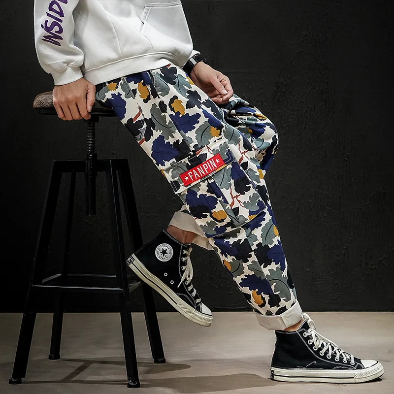 

2020 Spring Main Push Japanese-style Macheda Large Size Camouflage Beam Leg Casual Pants M-5x Hk1971