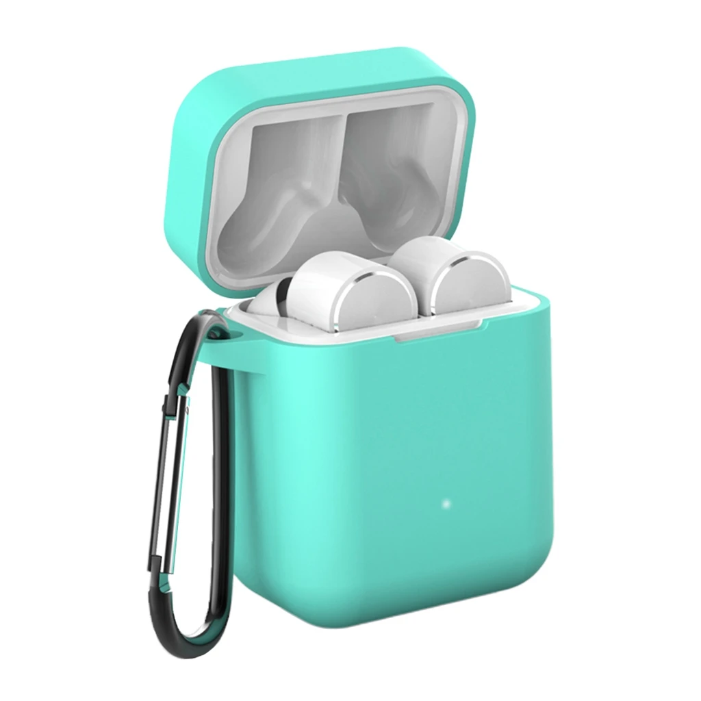 Silicone Case With Buckle For Redmi Mi AirDots Air dots Protective Case Cover Wireless Bluetooth Cases Soft TPU Shell Case