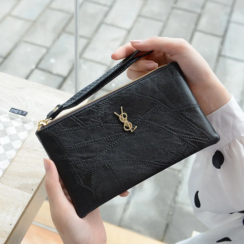 

Korean-style Women's Carrying Wallet Women's 2019 New Style Long Cool Zipper Mobile Phone Bag Large Capacity Multi Card Bit Wall